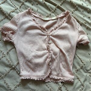 Pink Levi’s Button Up Short Sleeve Shirt